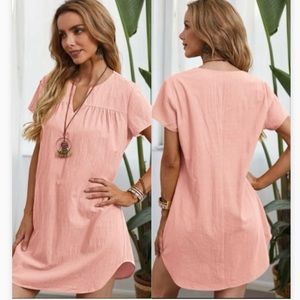 Coral Tunic Style Dress